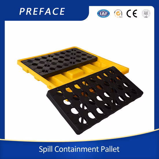 Nouveau Plastique Durable utilisation fuite d'huile de secours 2/4 tambour huile confinement secondaire