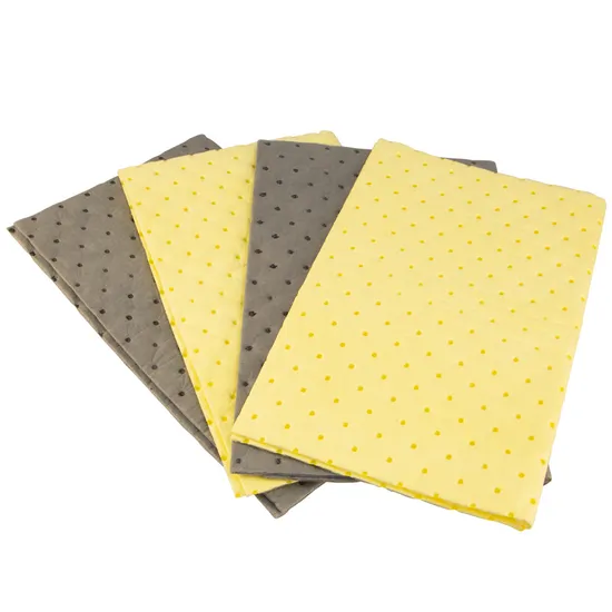 Kits de déversement d'huile d'urgence blanc Meltblown 240 L avec poubelle à roulettes