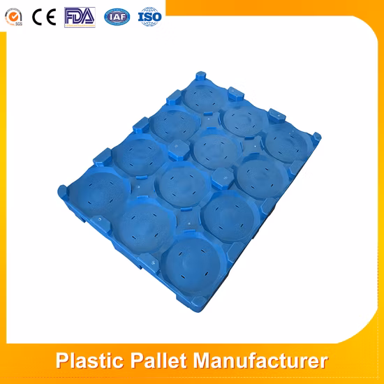 Grande palette en plastique rackable réutilisable, entrée à 4 voies